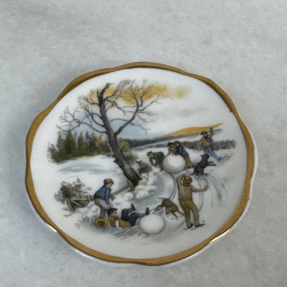 Royal Tara Bone China Handmade Miniature Plate, Handmade in Galway